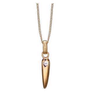 Christina Collect Gilt Sterling Silver Topaz Spire Beautiful spire with 2 white topaz, model 680-G02